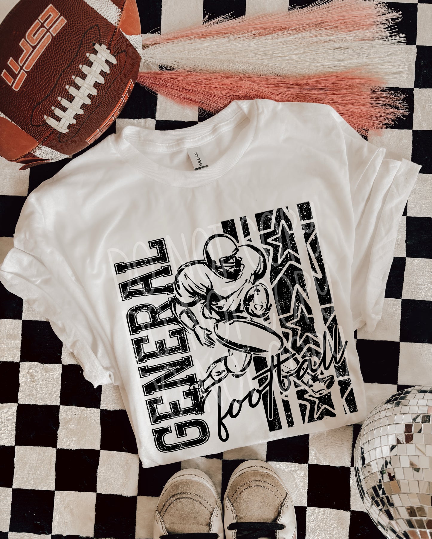 BLACK FOOTBALL MASCOTS - DTF TRANSFER
