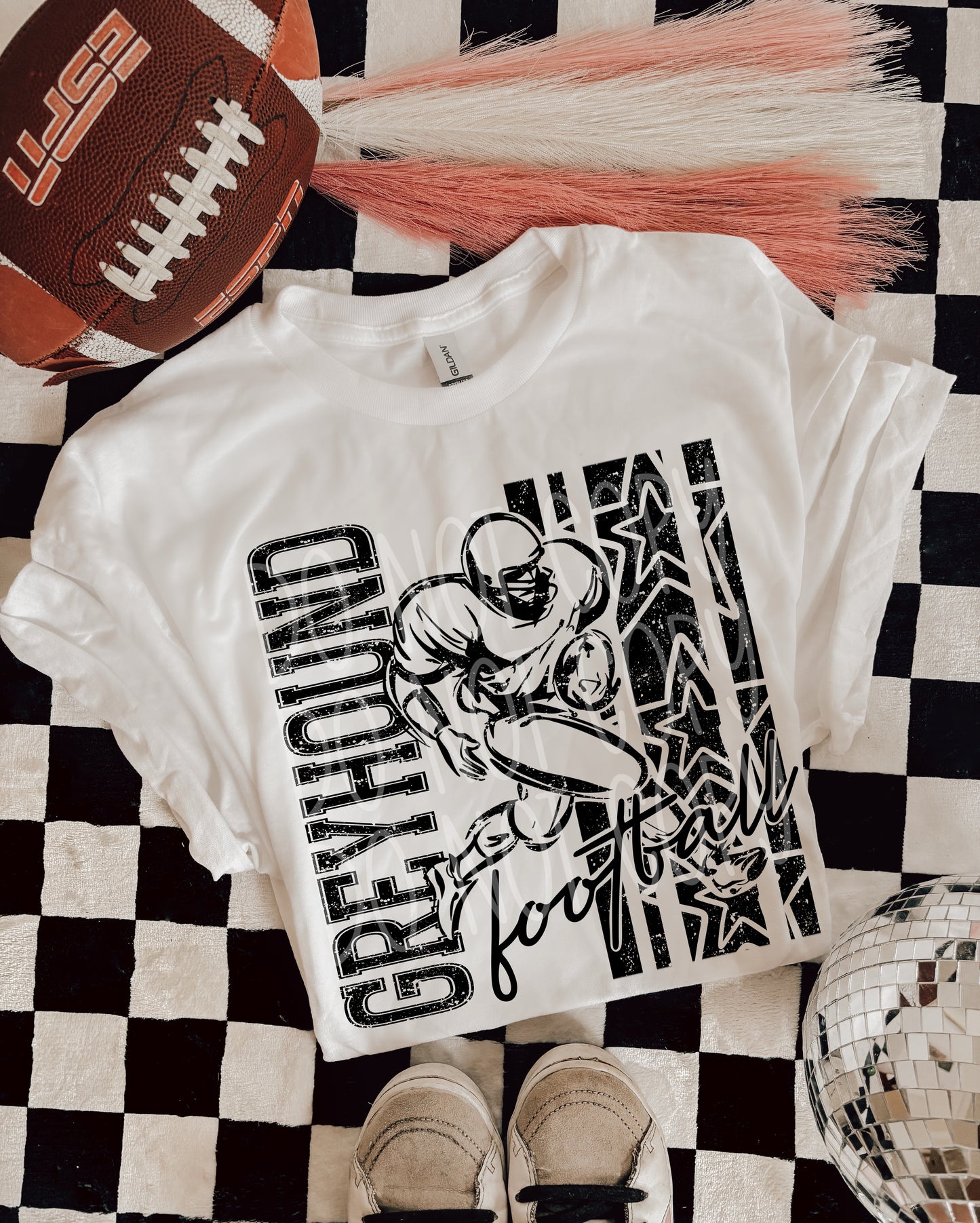 BLACK FOOTBALL MASCOTS - DTF TRANSFER