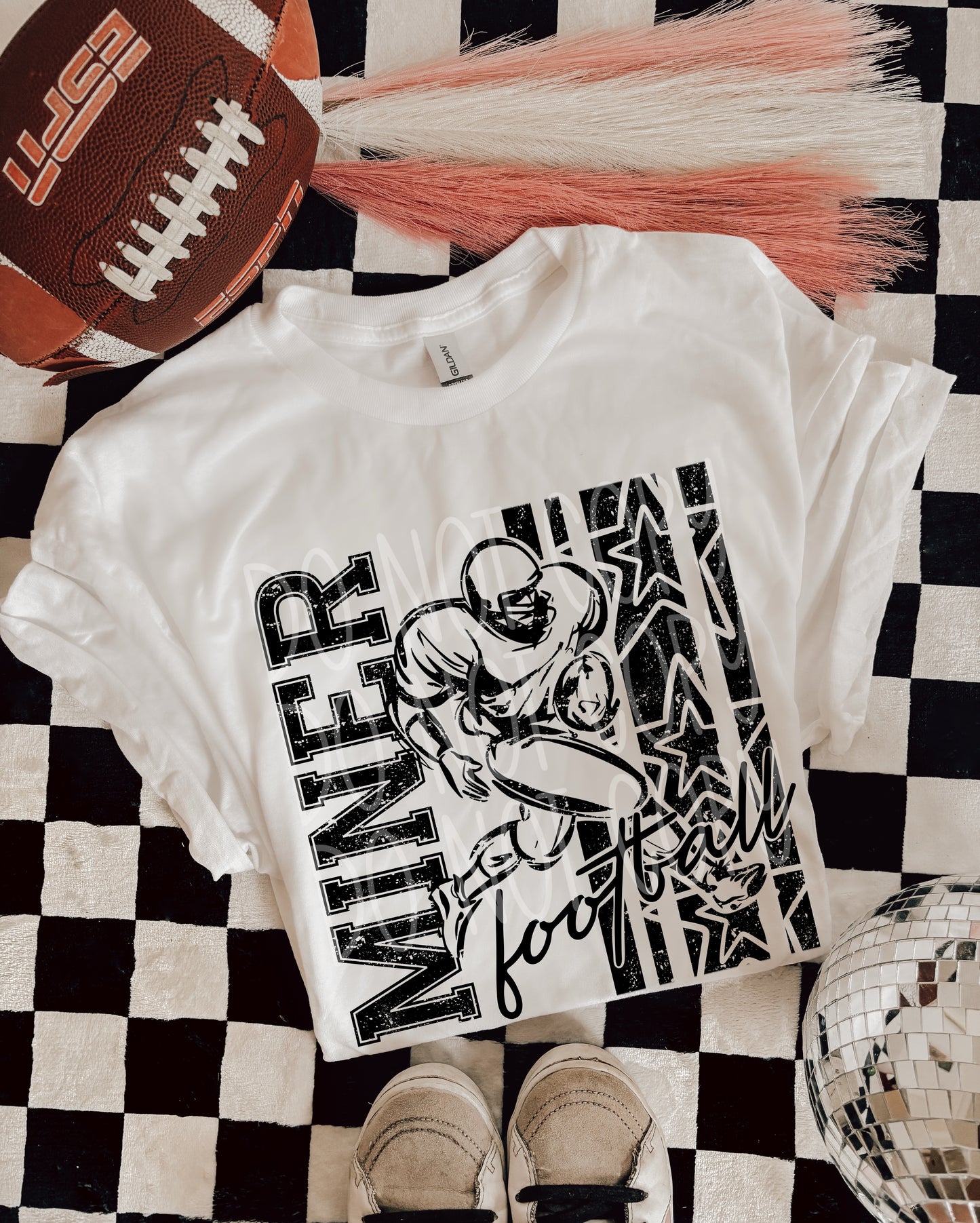 BLACK FOOTBALL MASCOTS - DTF TRANSFER