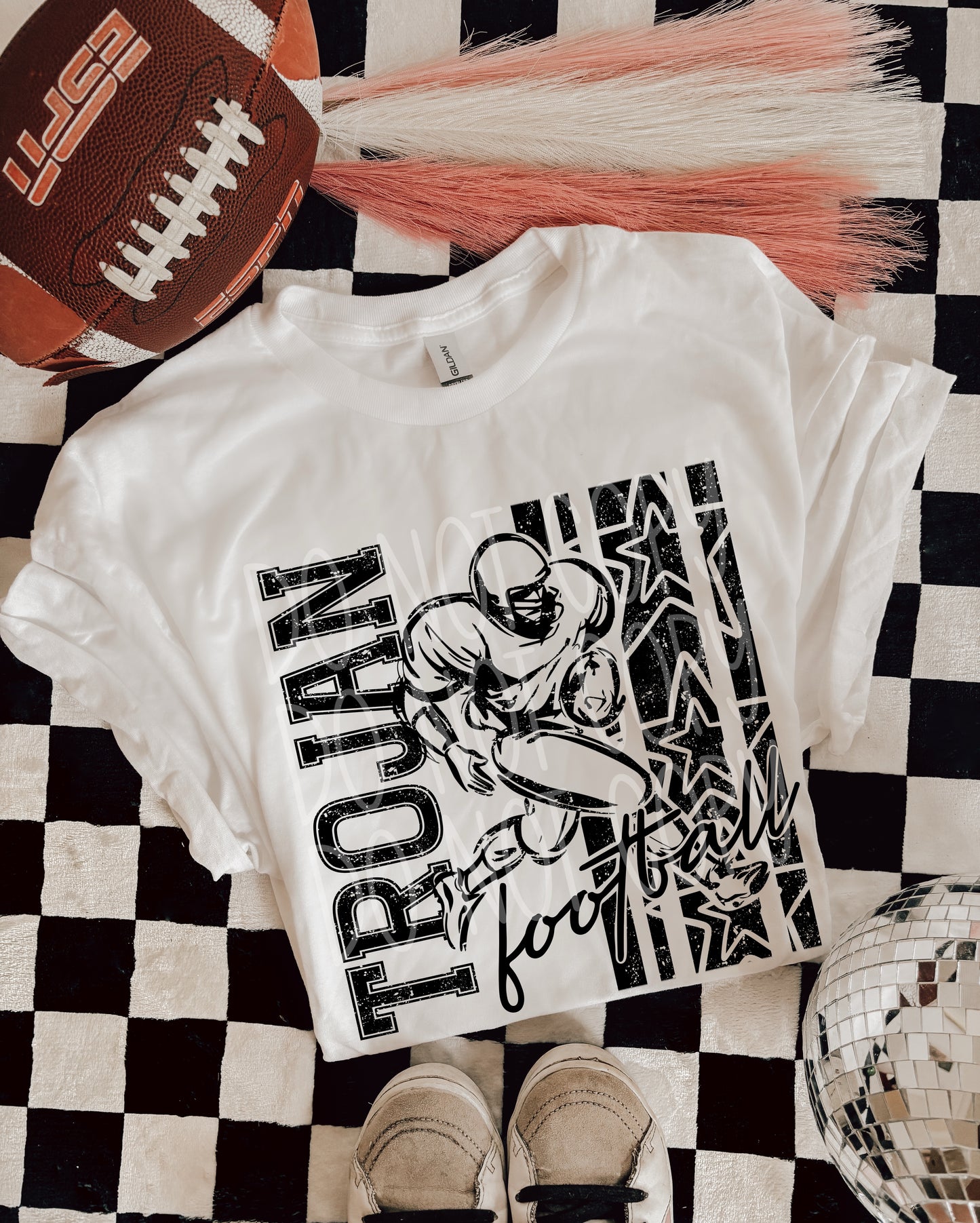 BLACK FOOTBALL MASCOTS - DTF TRANSFER