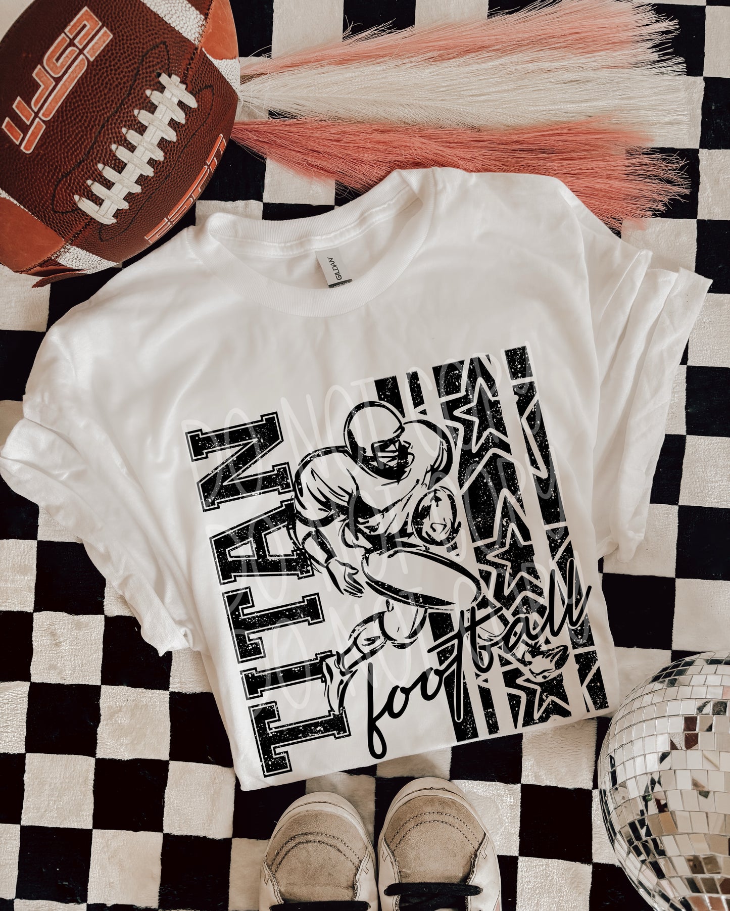 BLACK FOOTBALL MASCOTS - DTF TRANSFER