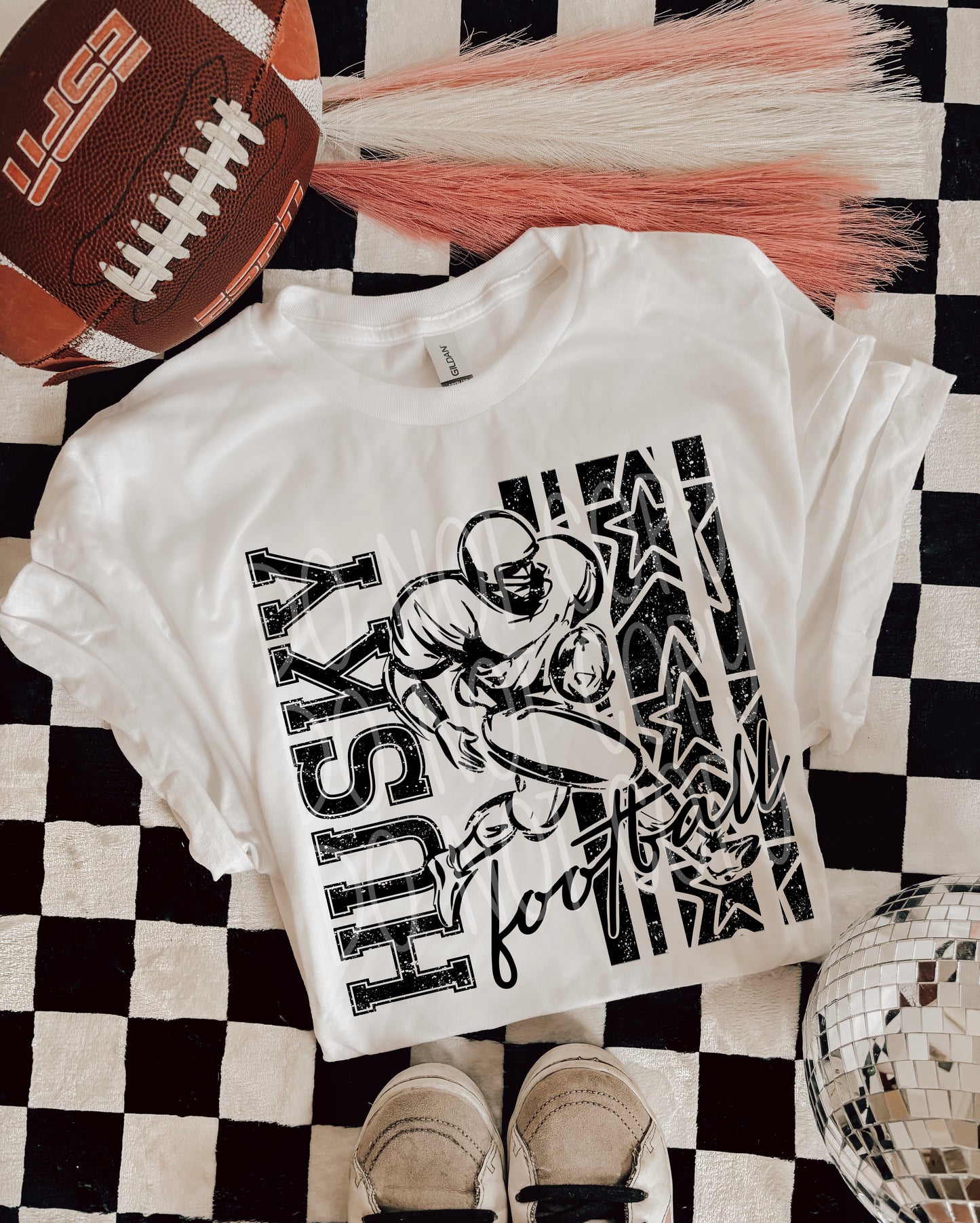 BLACK FOOTBALL MASCOTS - DTF TRANSFER