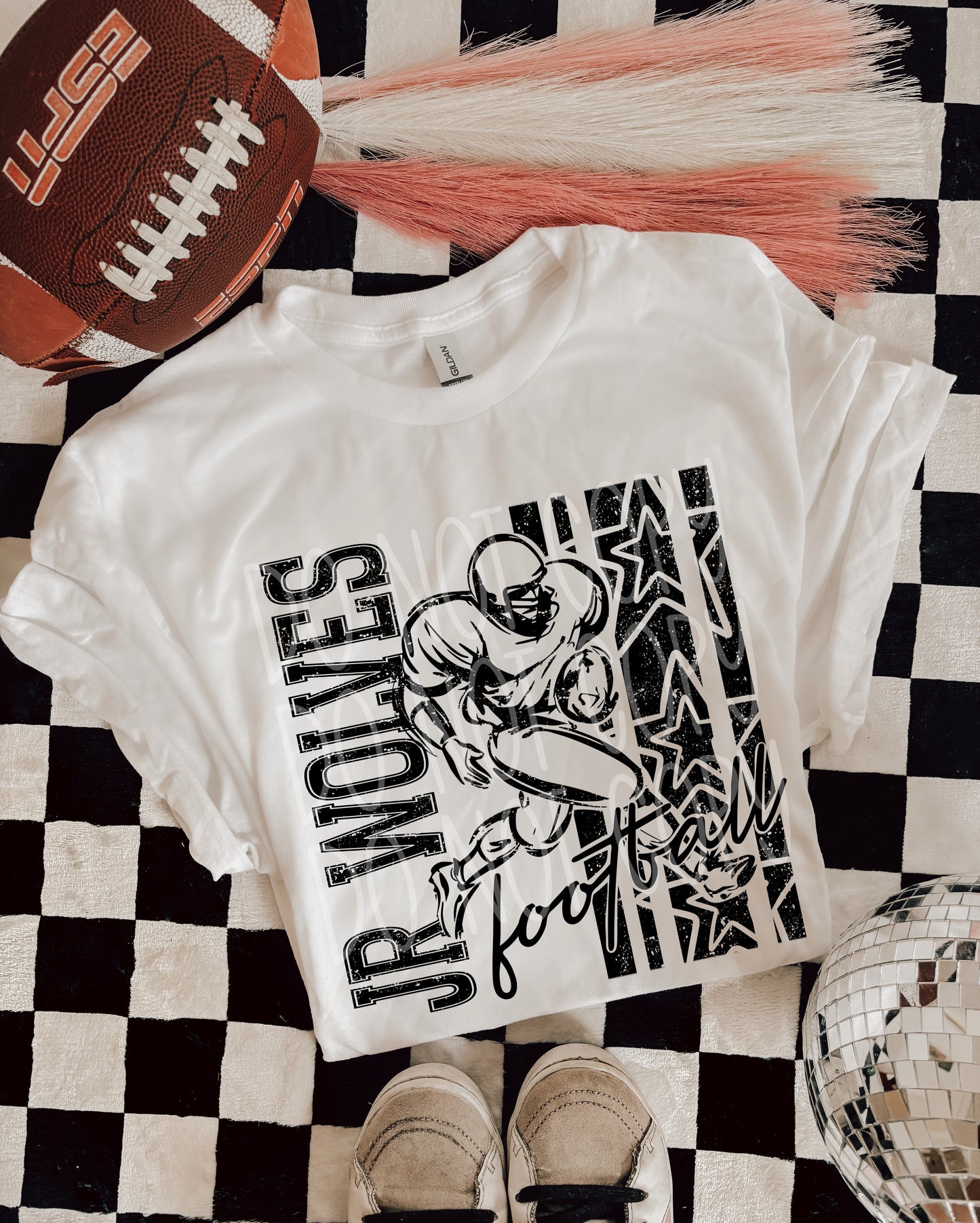 BLACK FOOTBALL MASCOTS - DTF TRANSFER