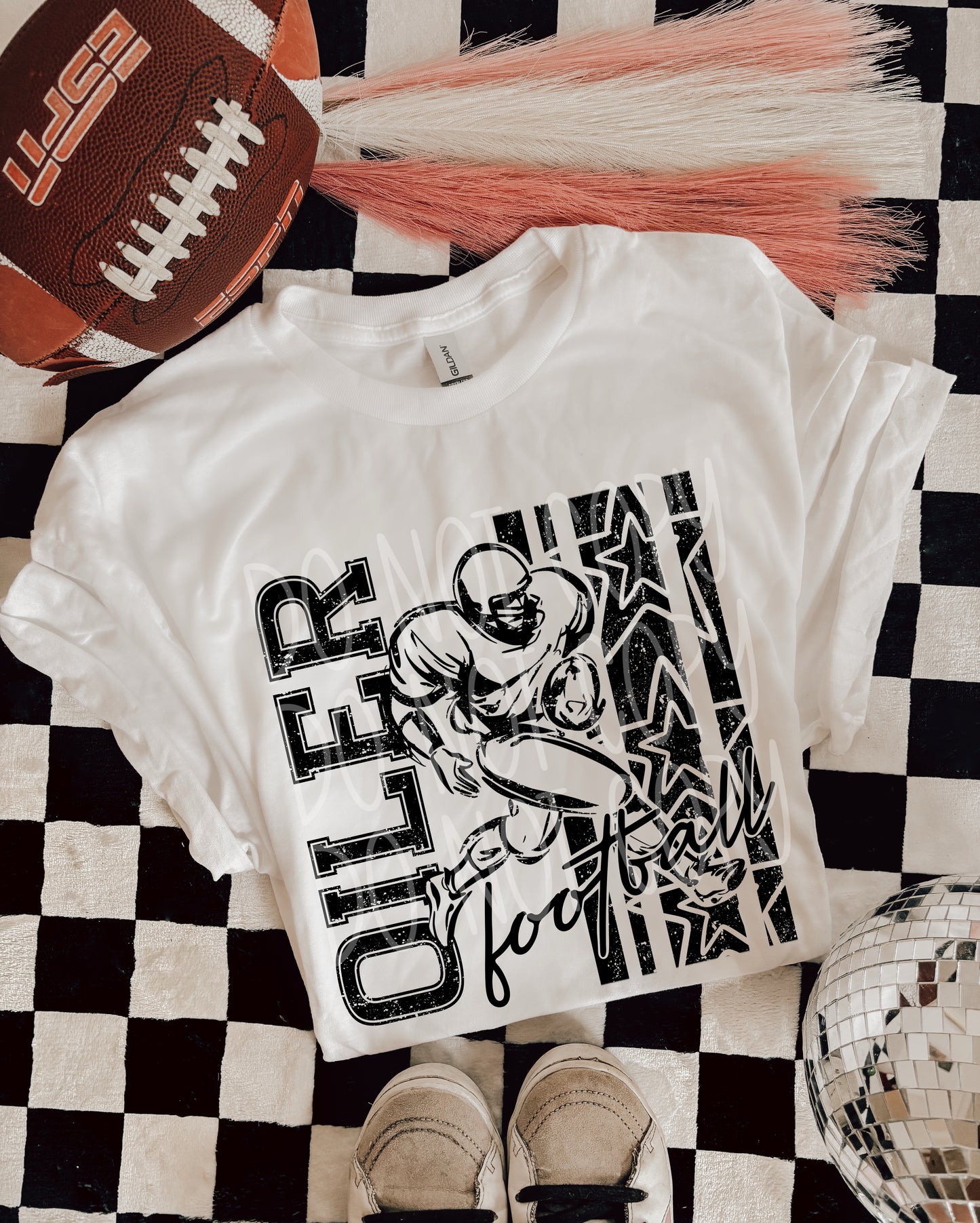 BLACK FOOTBALL MASCOTS - DTF TRANSFER