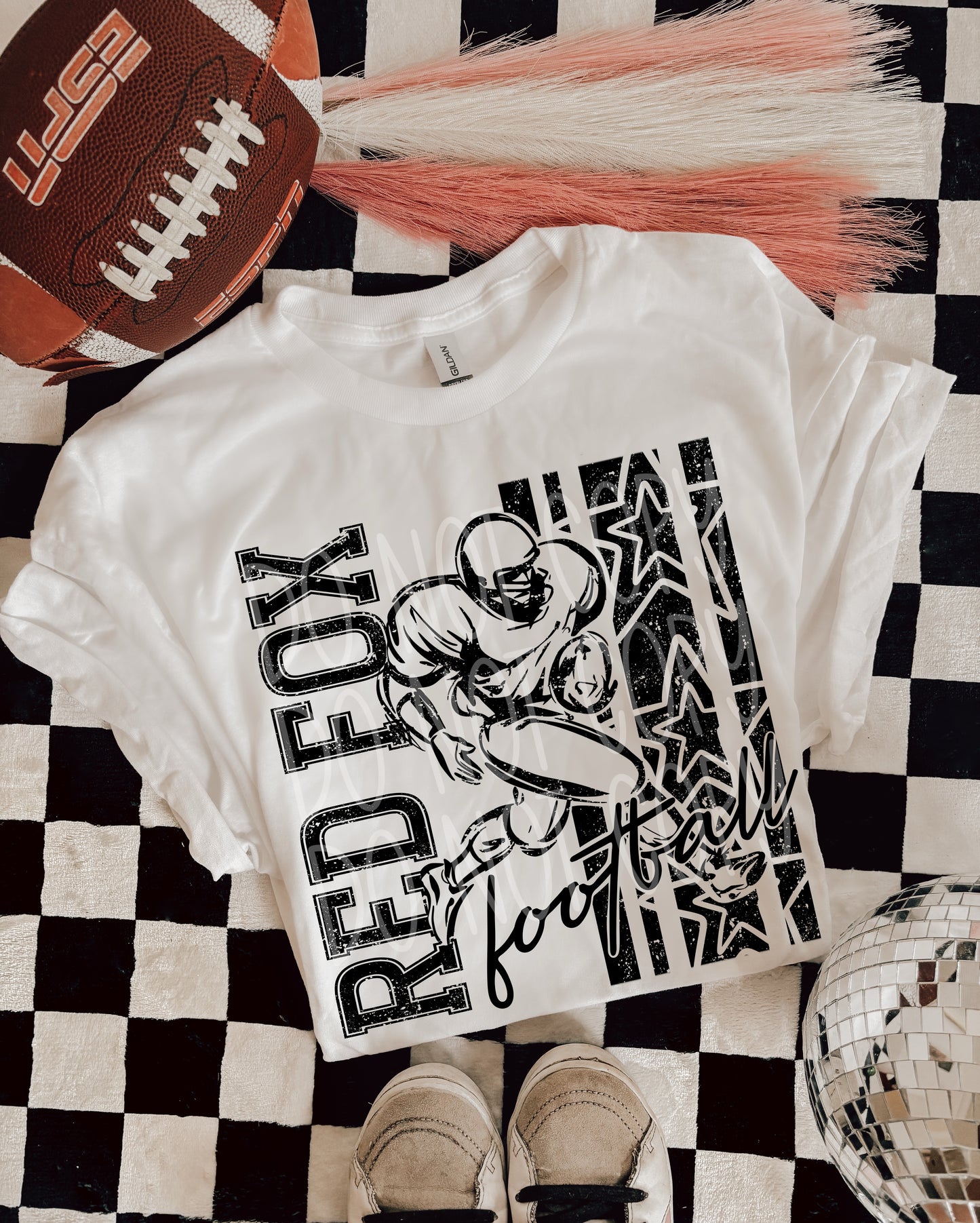 BLACK FOOTBALL MASCOTS - DTF TRANSFER