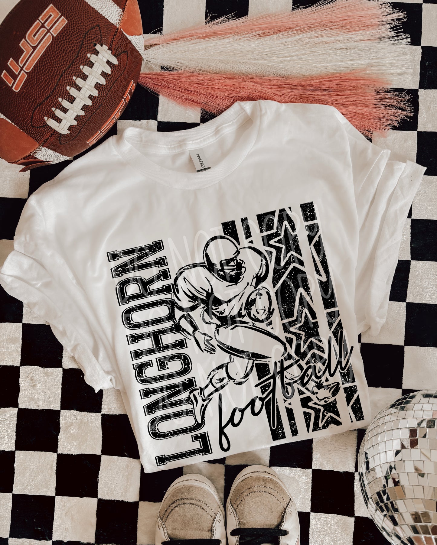 BLACK FOOTBALL MASCOTS - DTF TRANSFER