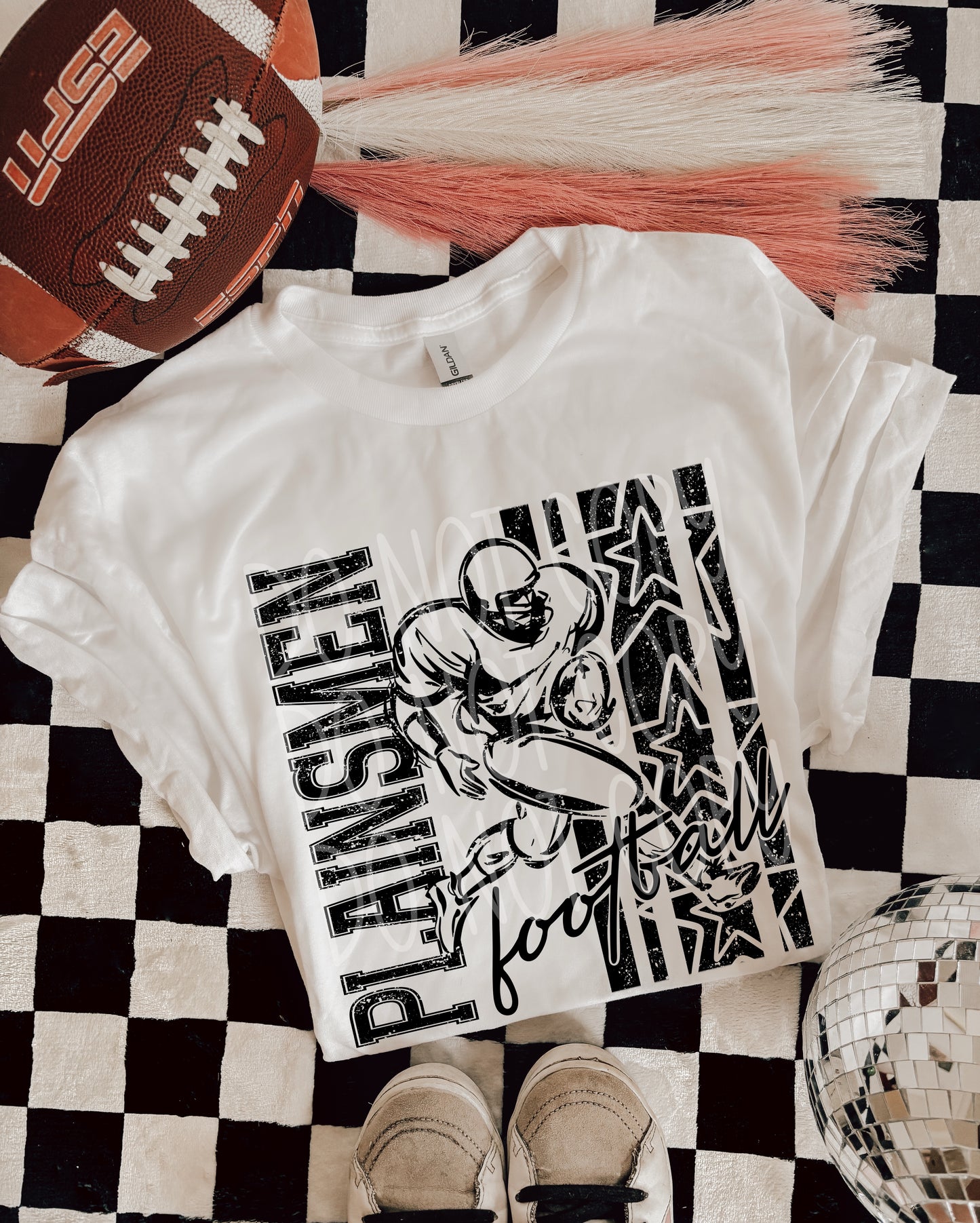 BLACK FOOTBALL MASCOTS - DTF TRANSFER