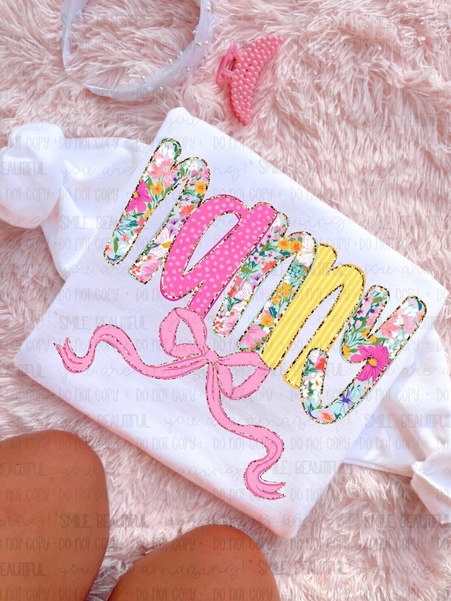 FLORAL MAMA NAMES - DTF TRANSFER