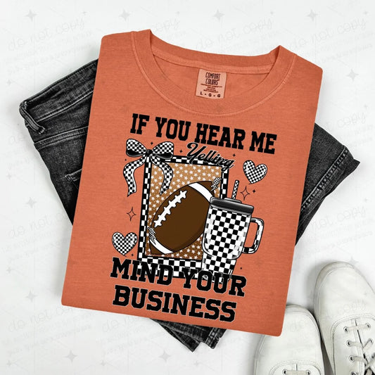 If you hear me mind your business (closes 10/6)