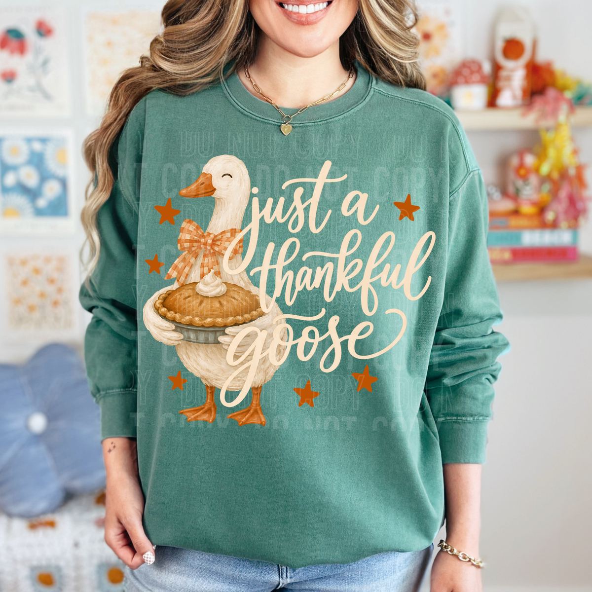 JUST A THANKFUL GOOSE - DTF TRANSFER