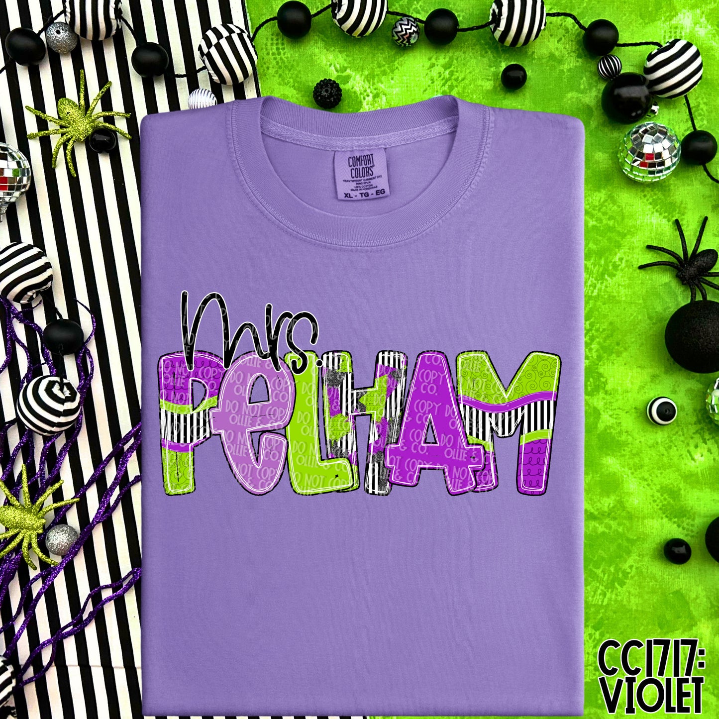 PURPLE & LIME REVAMPED NAMES - CUSTOM TRANSFER