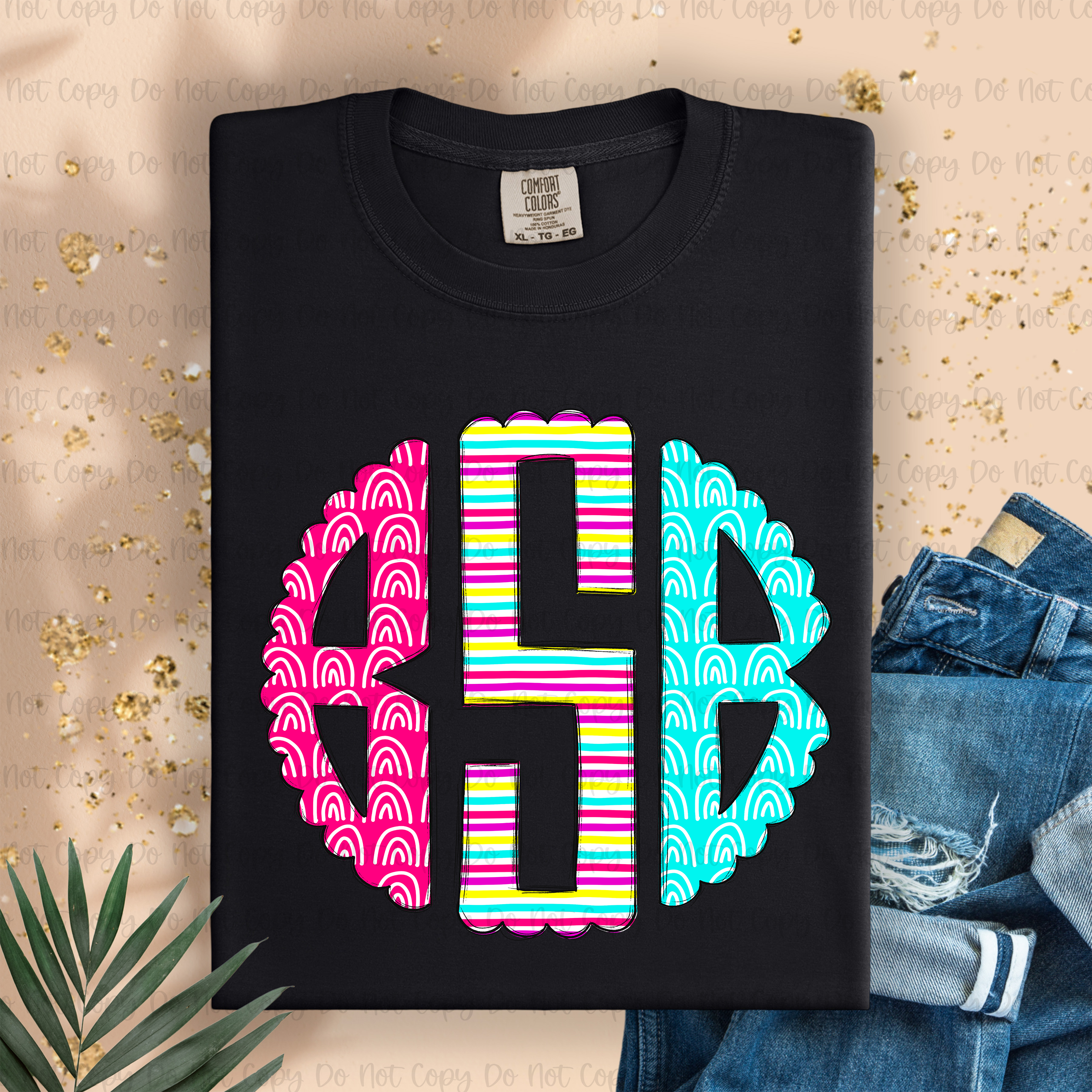 Nene Monogram NEON - MONOGRAM - CUSTOM TRANSFER – shopollieandco