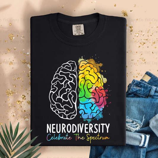 NEURODIVERSITY CELEBRATE THE SPECTRUM - DTF TRANSFER