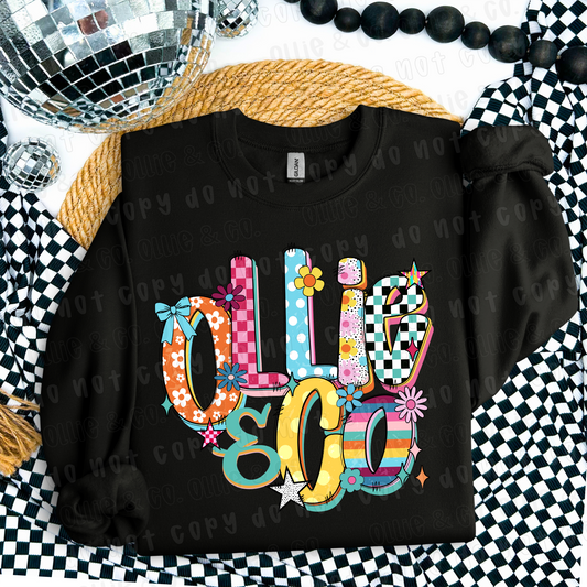 BRIGHT & FUN NAMES - CUSTOM TRANSFER