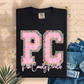 PREPPY FLORAL SCHOOL NAME & INITIALS - MOCKUP ONLY