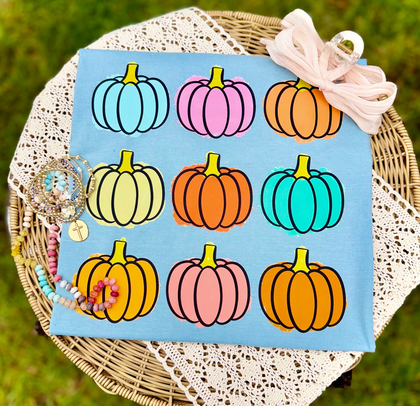 PUMPKIN GRID - DTF TRANSFER
