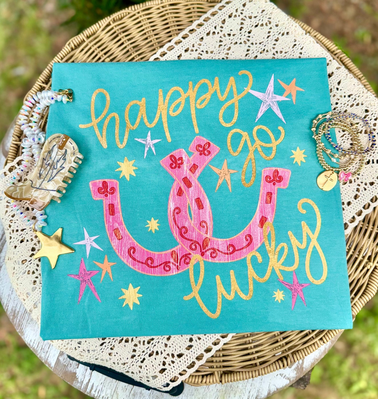 HAPPY GO LUCKY - DTF TRANSFER