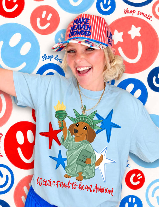 WEENIE PROUD TO BE AN AMERICAN - DTF TRANSFER