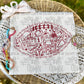 FOOTBALL SINGLE COLOR - DTF TRANSFER