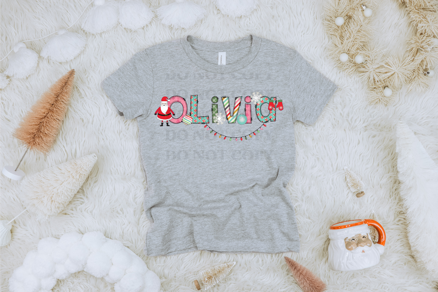 Youth Christmas Names Completed tee