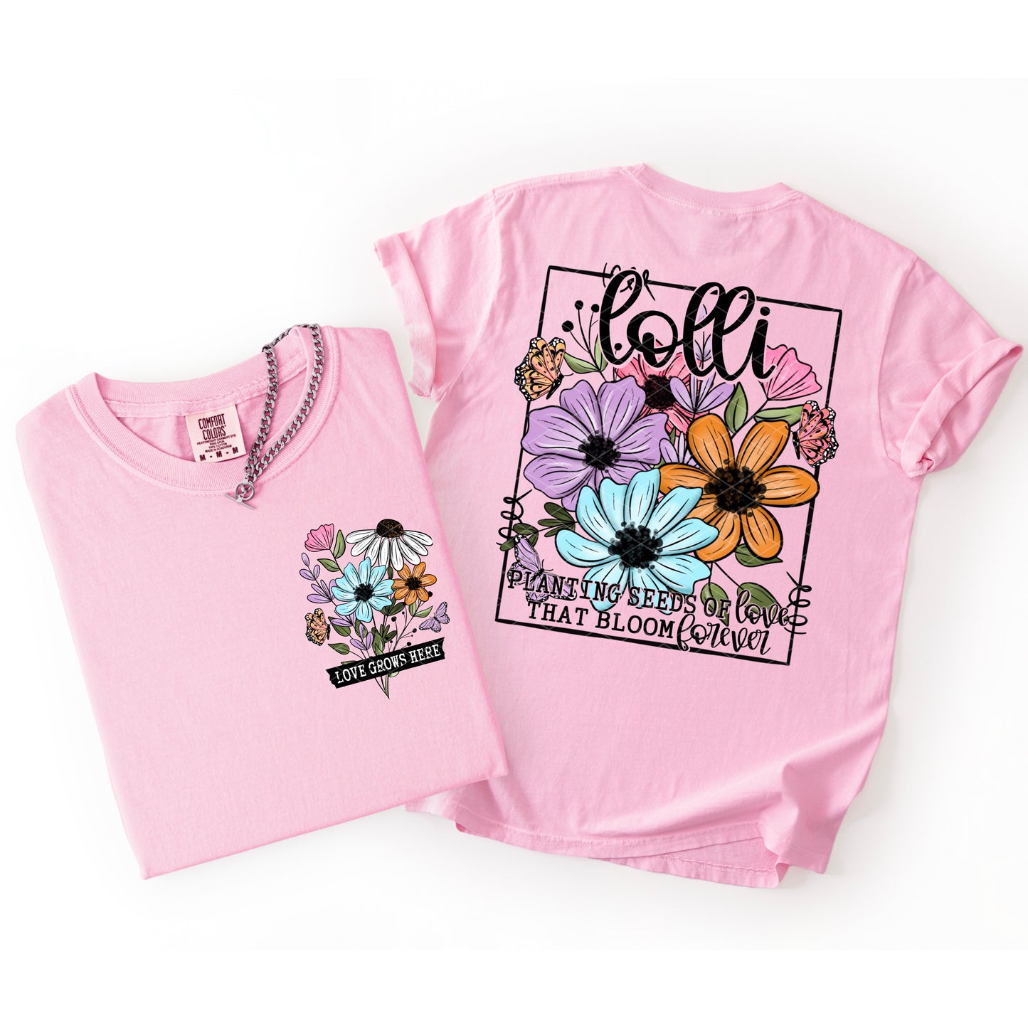 PLANTING SEEDS OF LOVE - FRONT+BACK - DTF TRANSFER