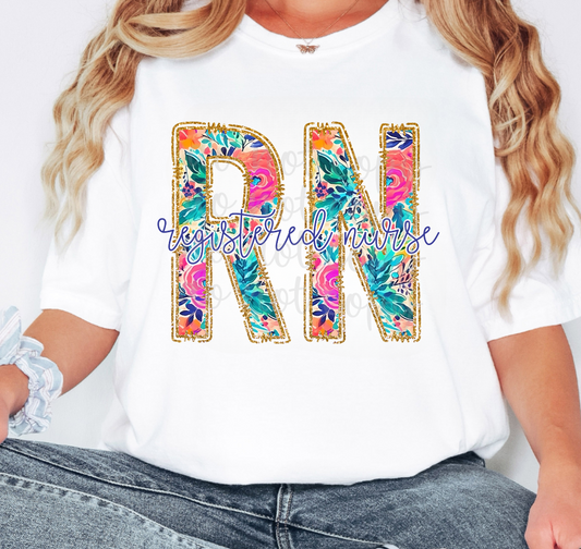 PREPPY FLORAL RN - DTF TRANSFER