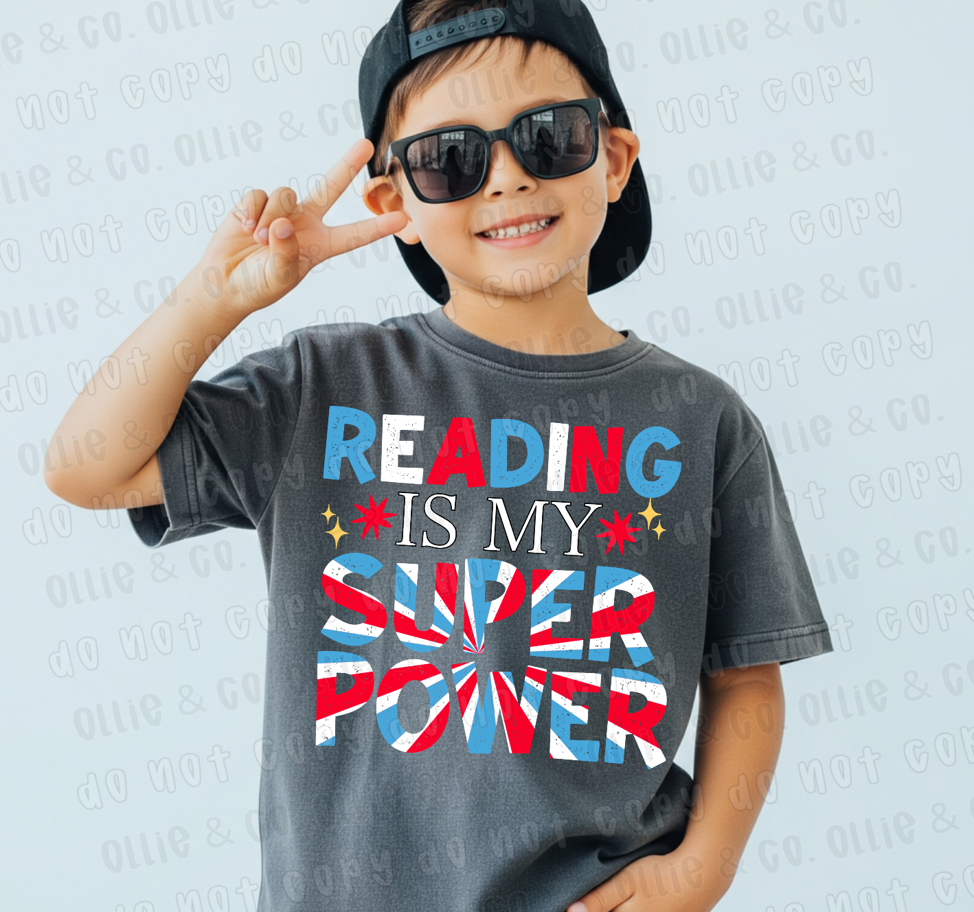 READING IS MY SUPER POWER - OLLIE & CO. EXCLUSIVE - DTF TRANSFER