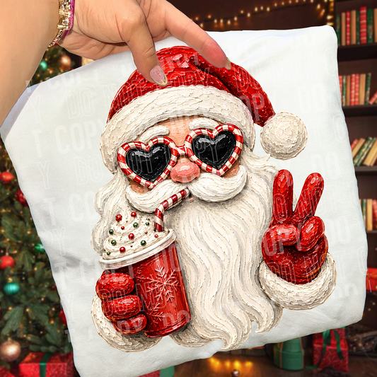 SANTA - FAUX PAINT - DTF TRANSFER