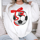BOW SOCCER - FAUX GLITTER - DTF TRANSFER