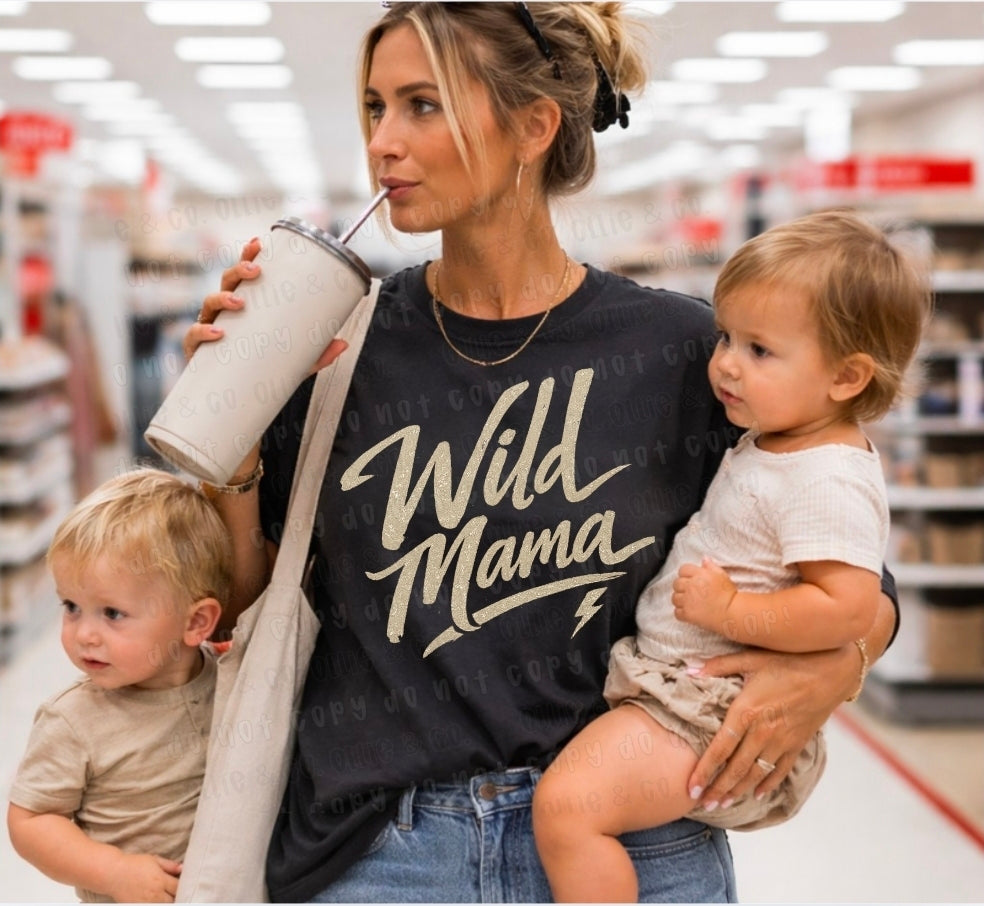 WILD MAMA CREAM - *OLLIE & CO. EXCLUSIVE* - DTF TRANSFER