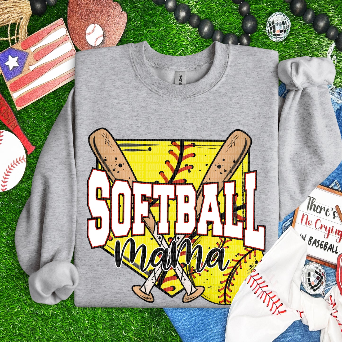 SOFTBALL MAMA - DTF TRANSFER