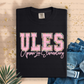 PREPPY FLORAL SCHOOL NAME & INITIALS - MOCKUP ONLY