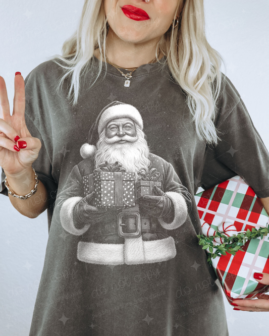 SANTA CLAUS HOLDING GIFTS - DTF TRANSFER