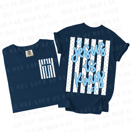JESUS IS KING - FRONT+BACK - DTF TRANSFER