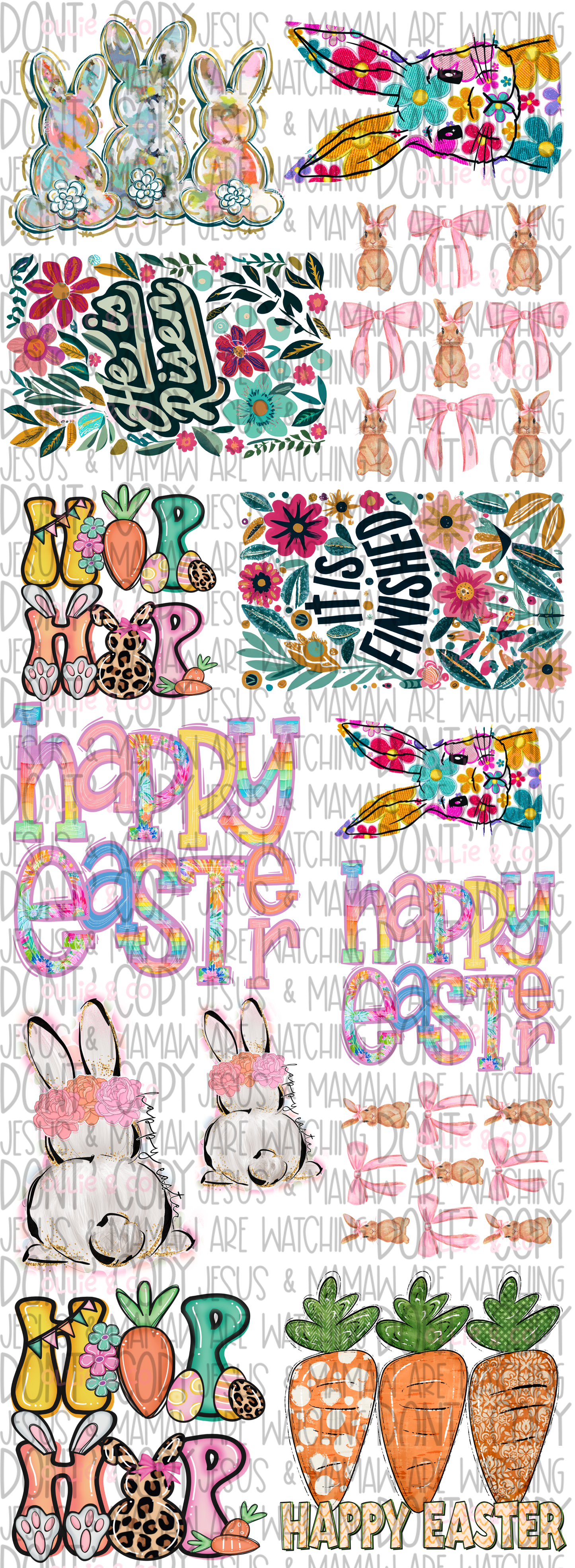 BOHO EASTER - 22X60 - PREMADE GANG