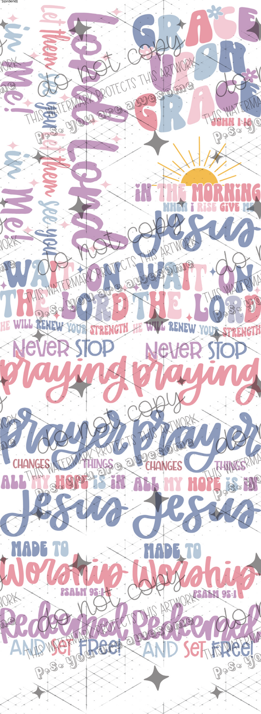 HAND LETTERED FAITH - 22X60 - PREMADE GANG