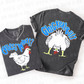 GUESS WHAT CHICKEN BUTT BOY - FRONT+BACK - DTF TRANSFER