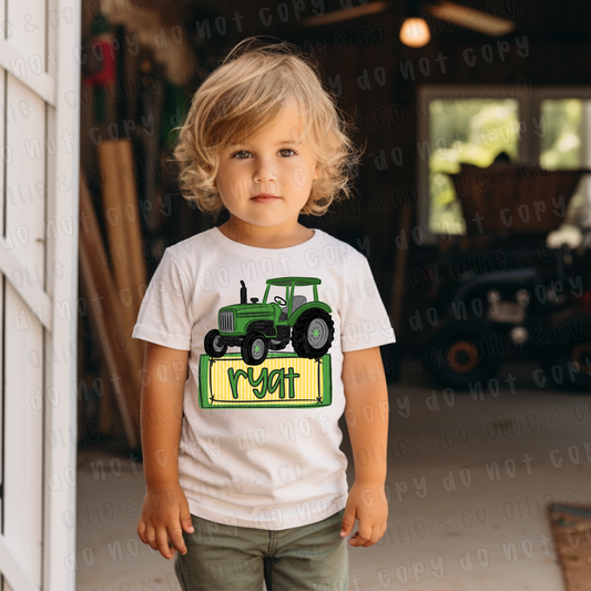 TRACTOR NAMEPLATE - CUSTOM TRANSFER