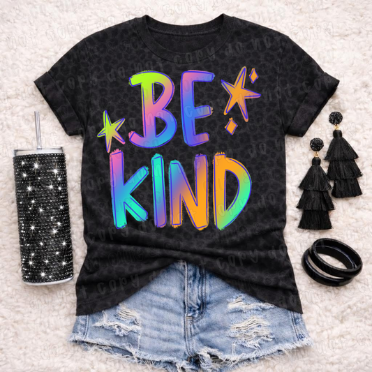 BE KIND NEON - DTF TRANSFER