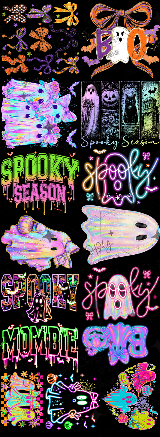 NEON HALLOWEEN - 22X60 - PREMADE GANG
