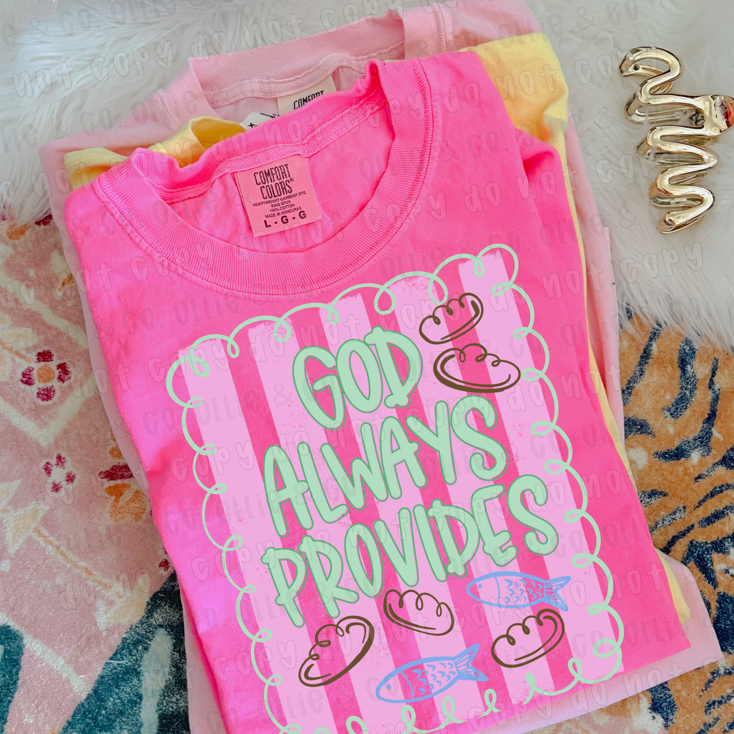 GOD ALWAYS PROVIDES - DTF TRANSFER