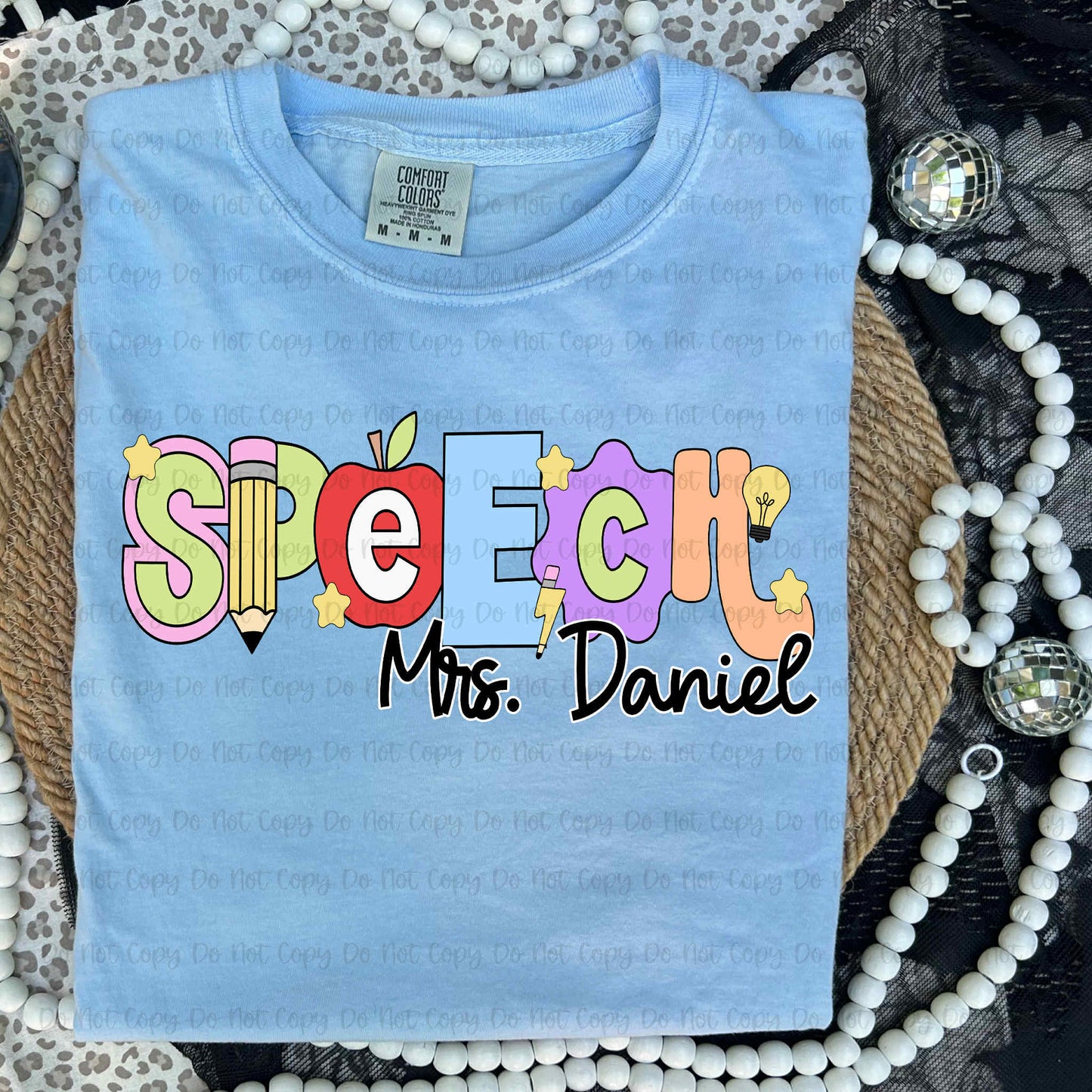 COLORFUL BACK TO SCHOOL - CUSTOM TRANSFERS