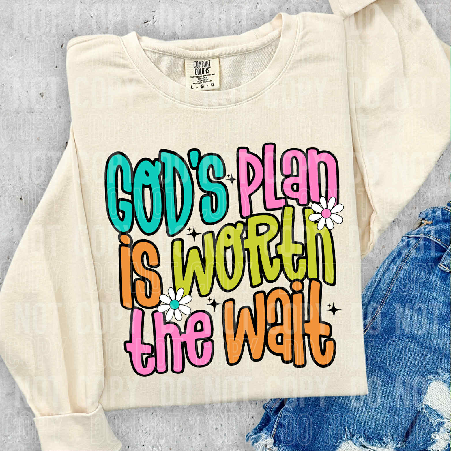 GOD'S PLAN IS WORTH THE WAIT - DTF TRANSFER – shopollieandco