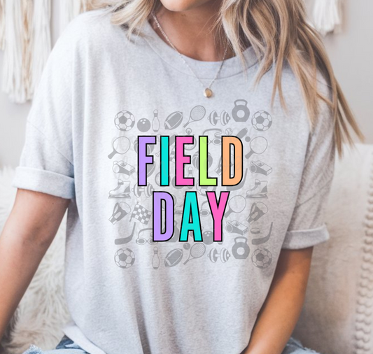 FIELD DAY STACKED - DTF TRANSFER