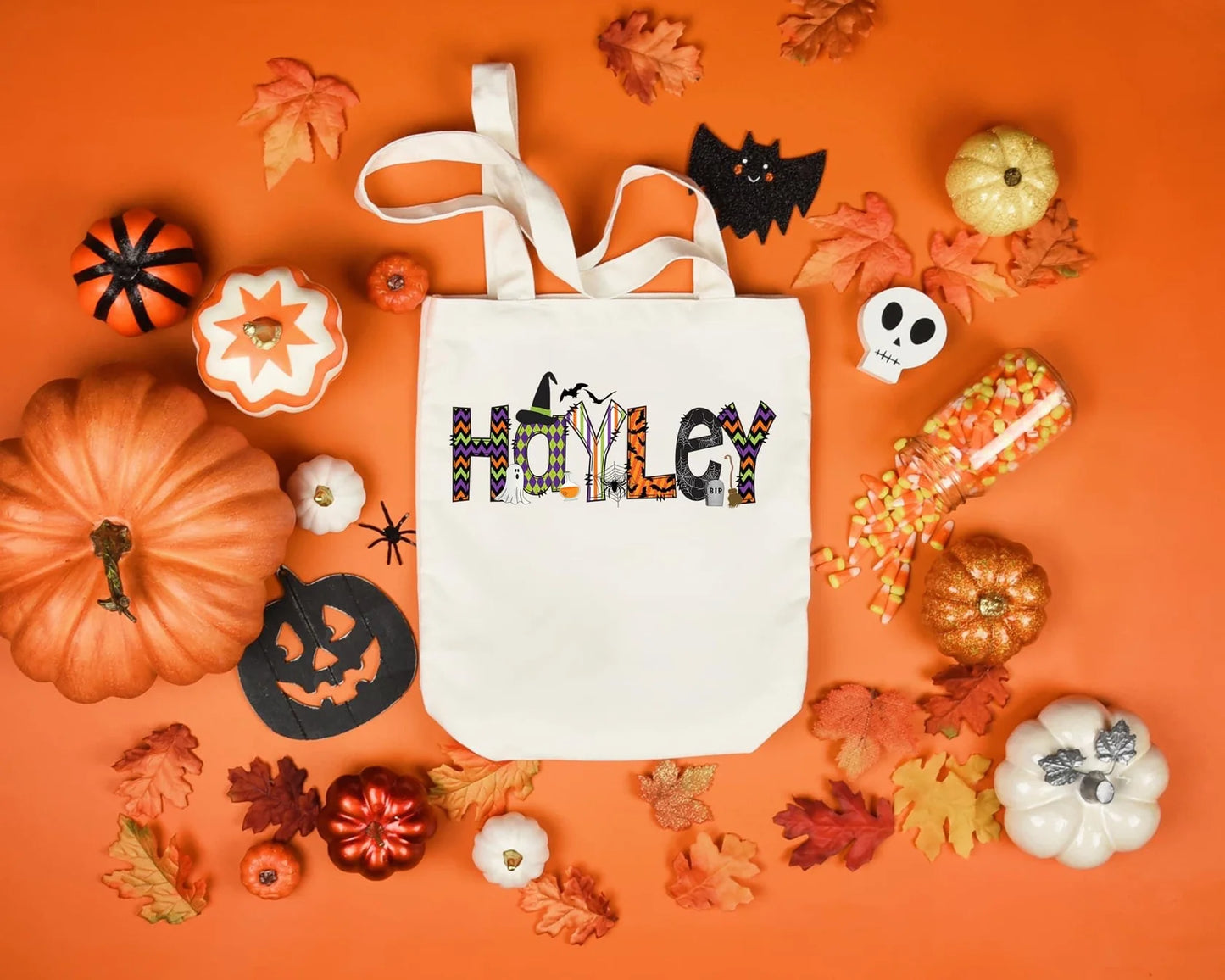 Completed Trick or Treat Tote Bag