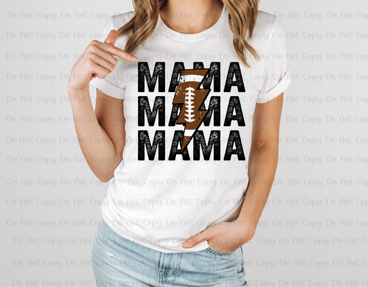Football Mama Stacked FRONT ONLY