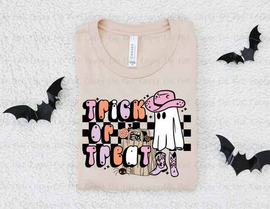 Trick or treat western retro