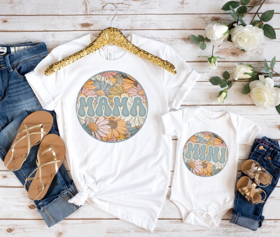 Floral MINI circle *Ollie & Co Exclusive* Tee- Toddler