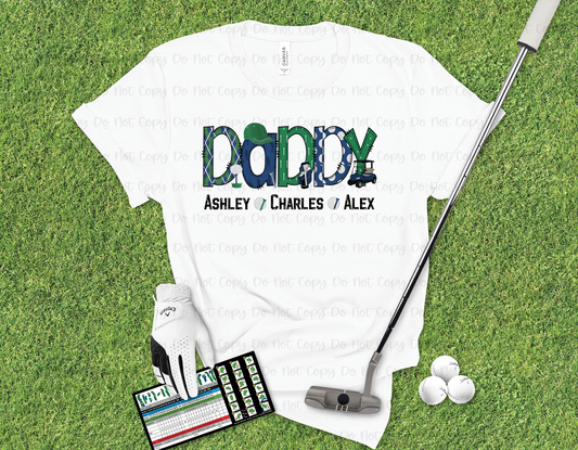 Daddy Golf with Names
