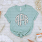 Snowflake Monogram Tee MYSTERY COLOR ONLY
